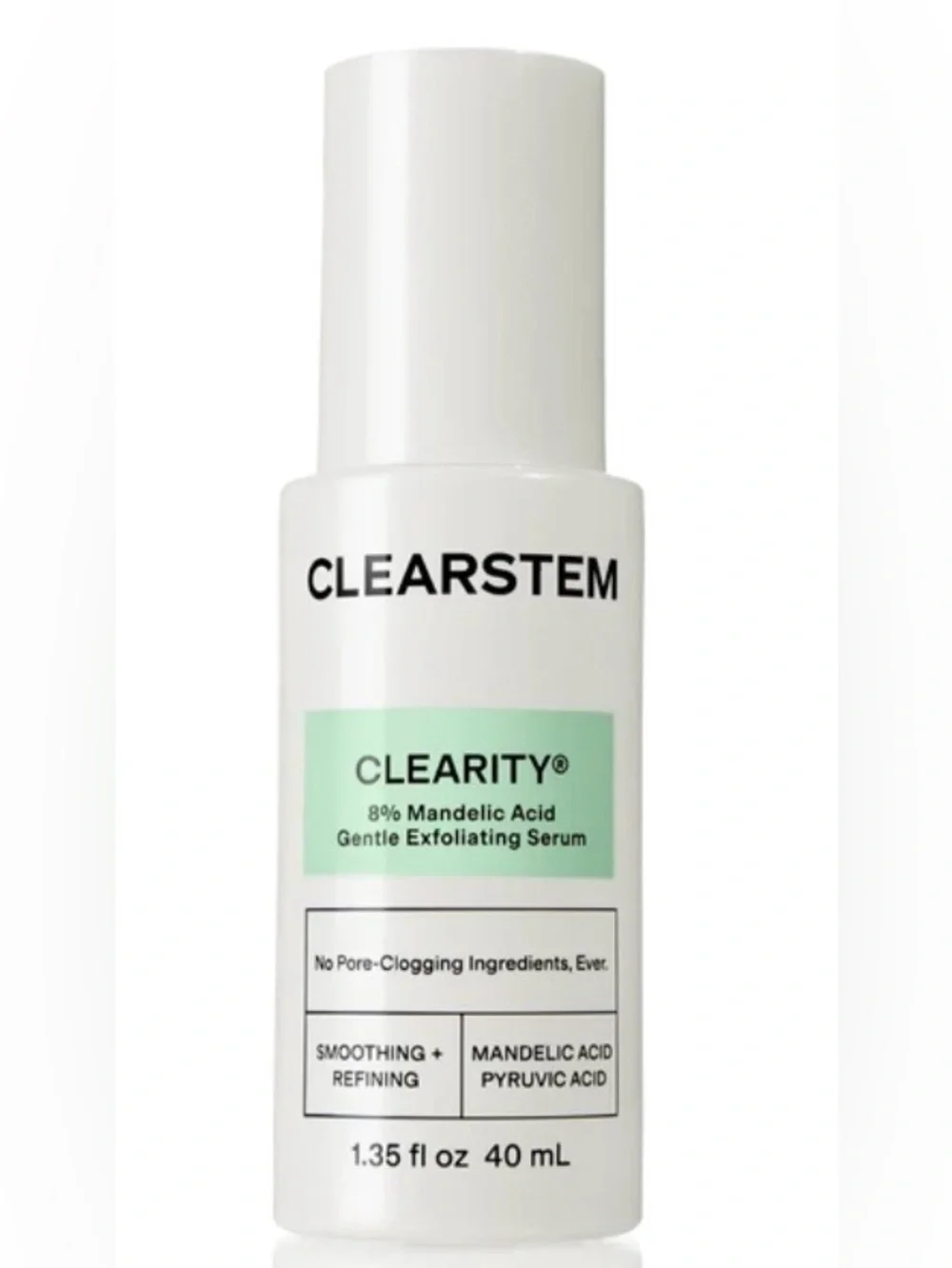 CLEARSTEM Clearity 8% Mandelic Acid Gentle Exfoliating Serum - 1.35oz/40ml NIB